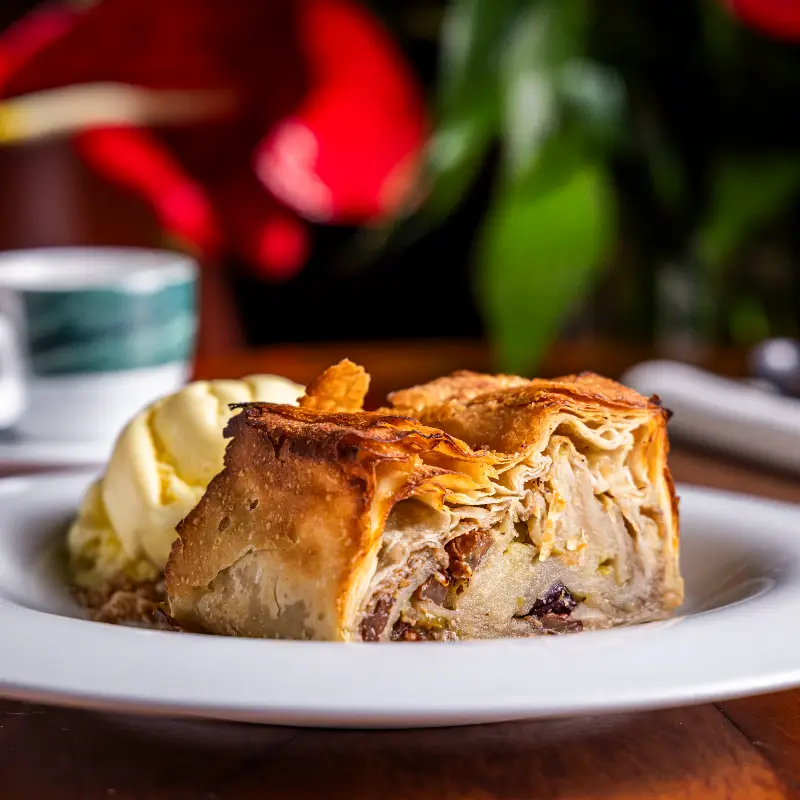 Apfelstrudel com Sorvete